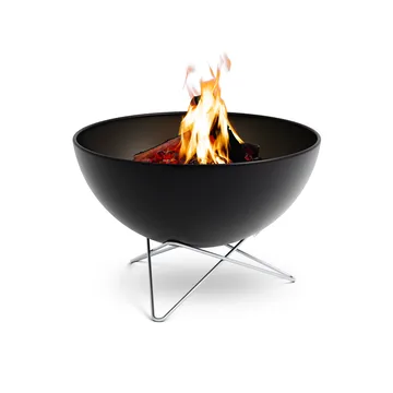 BOWL 70 fire pit - Black-silver, star base - Höfats