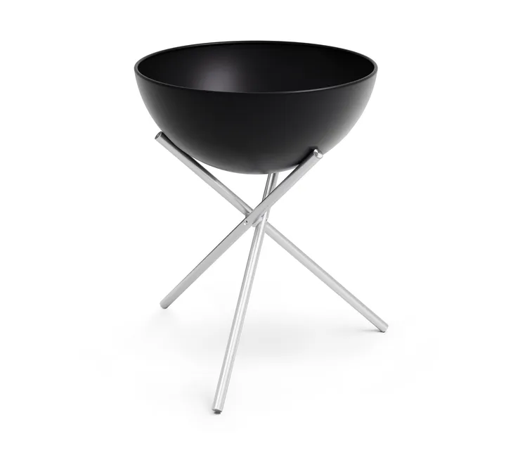 BOWL 70 fire pit - Black-silver, tripod stand - Höfats