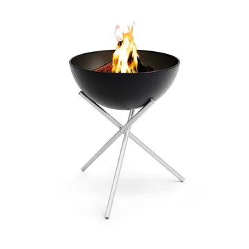 BOWL 70 fire pit - Black-silver, tripod stand - Höfats