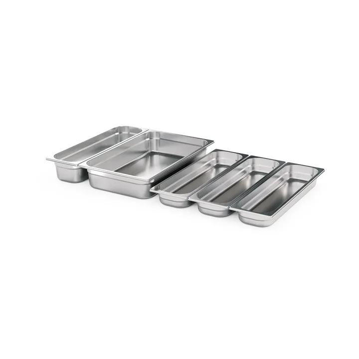 FIRE KITCHEN storage boxes - Stainless steel, 5 pieces - Höfats