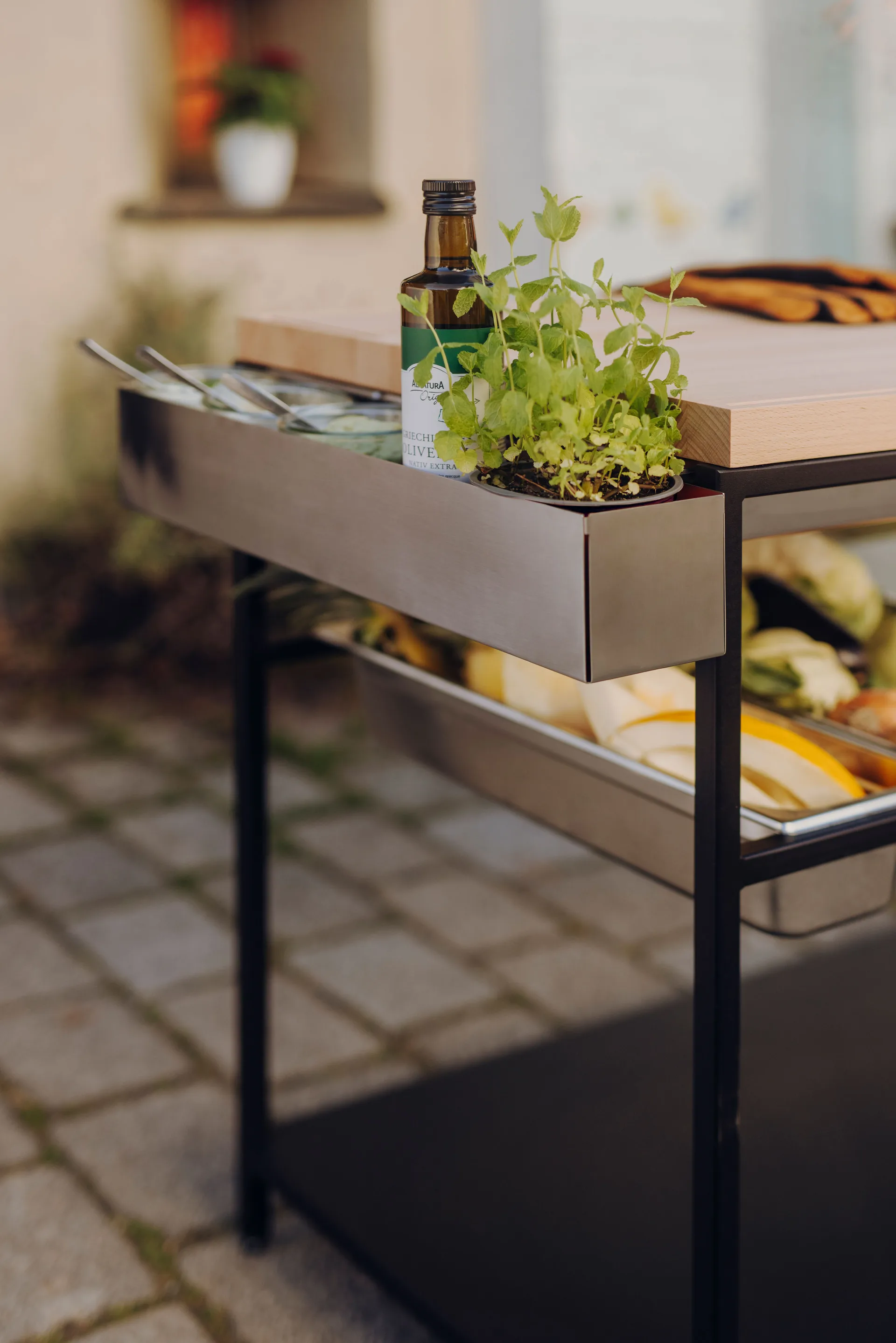 FIRE KITCHEN utensil holder, Stainless steel Höfats