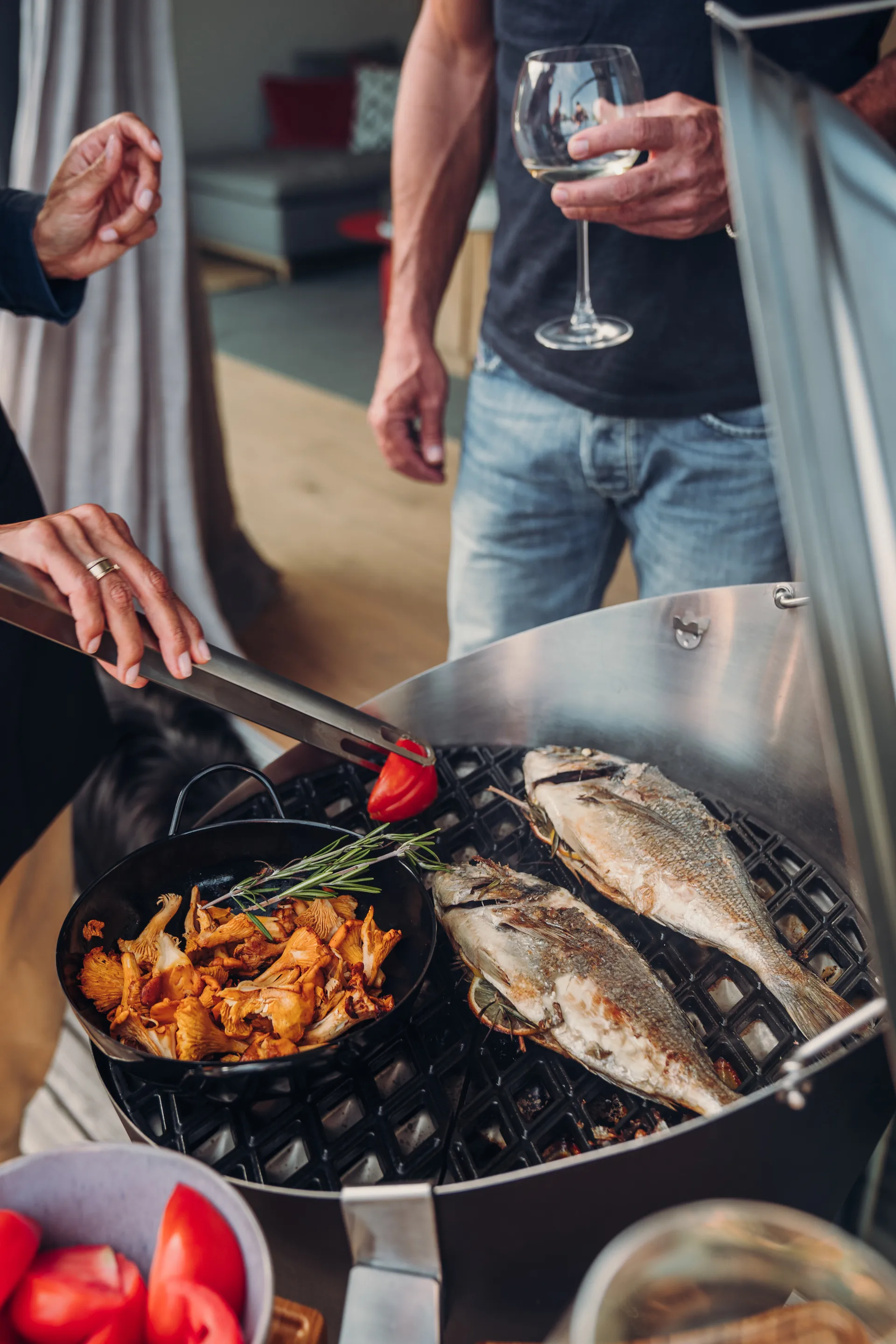 Höfats grill tongs, Silver Höfats