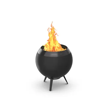 MOON 45 fireplace - All black, low base - Höfats