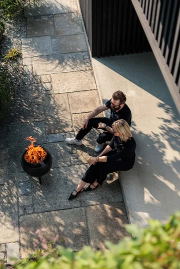 MOON 45 fireplace - All black, low base - Höfats