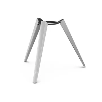 MOON 45 fireplace - Black-silver, tall stand - Höfats