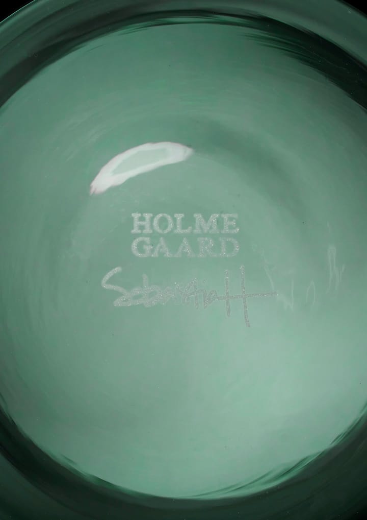 Arc vase 21 cm, Dark green Holmegaard