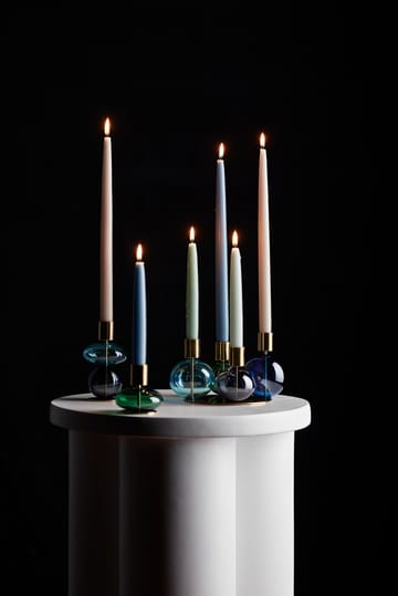 Bubble candle holder 8 cm - Green - Holmegaard