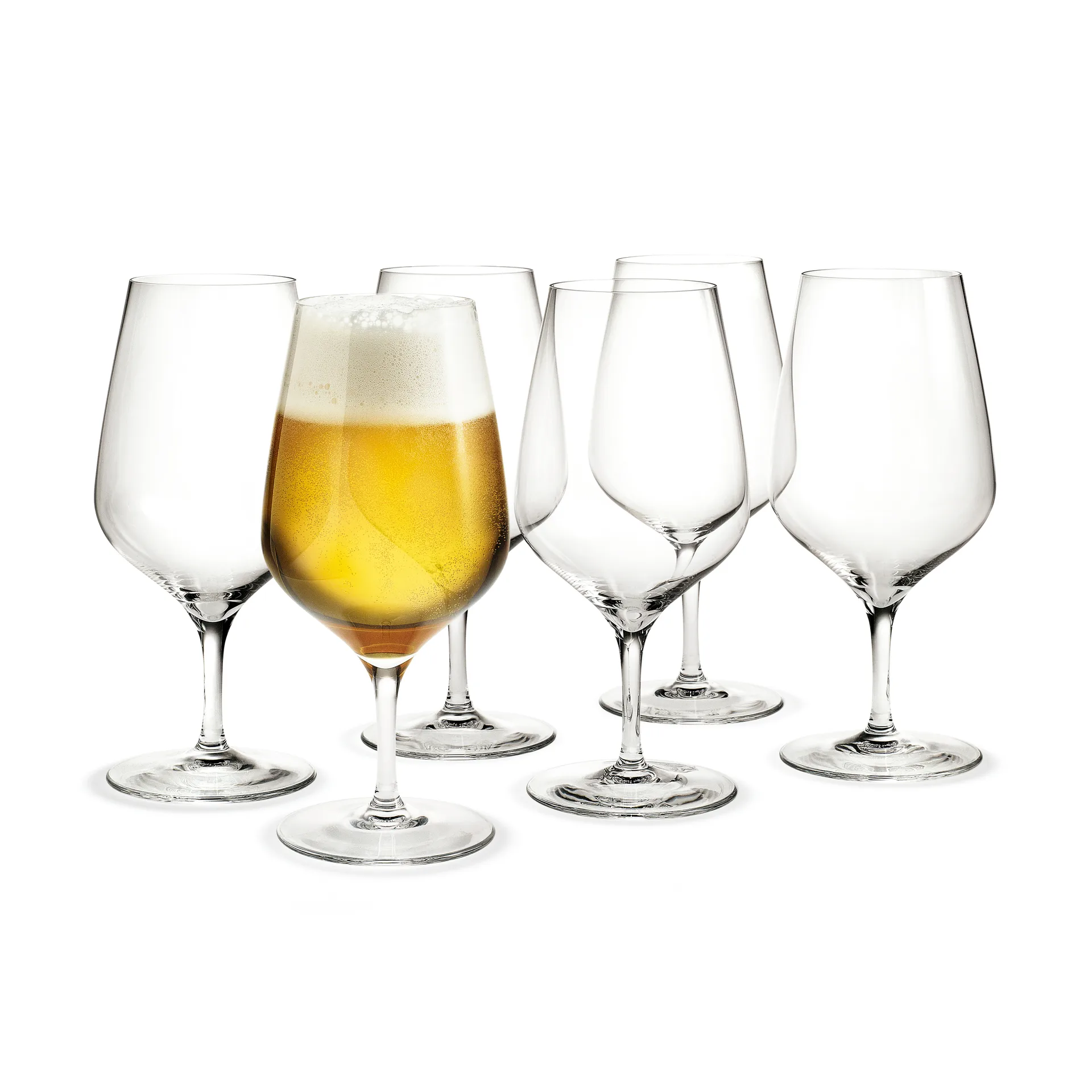Cabernet beer glass 64 cl 6 pack, Clear Holmegaard