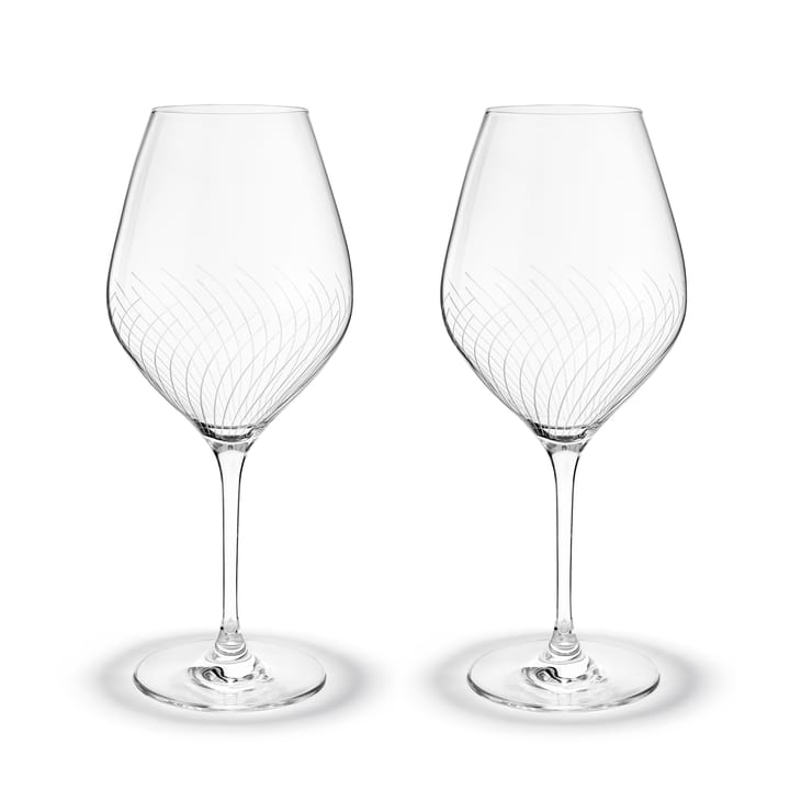 Cabernet Lines burgundy glass 69 cl 2-pack, Clear Holmegaard