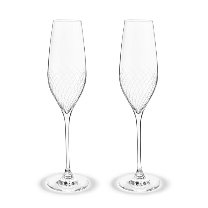 Cabernet Lines champagne glass 29 cl 2-pack - Clear - Holmegaard