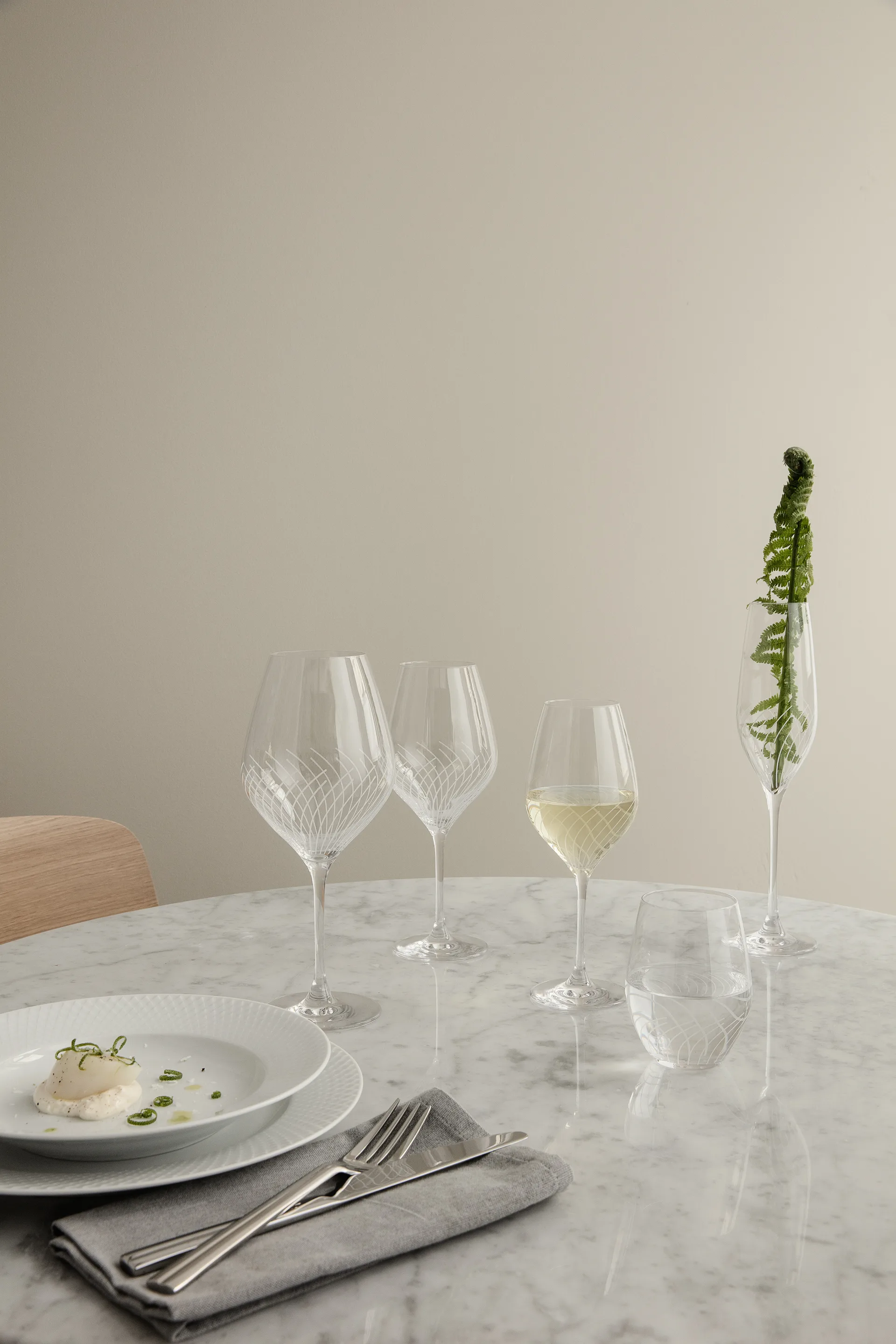 Cabernet Lines champagne glass 29 cl 2-pack, Clear Holmegaard