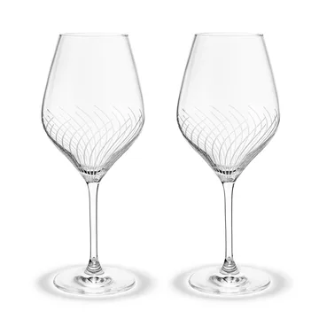 Cabernet Lines red wine glass 52 cl 2-pack - Clear - Holmegaard