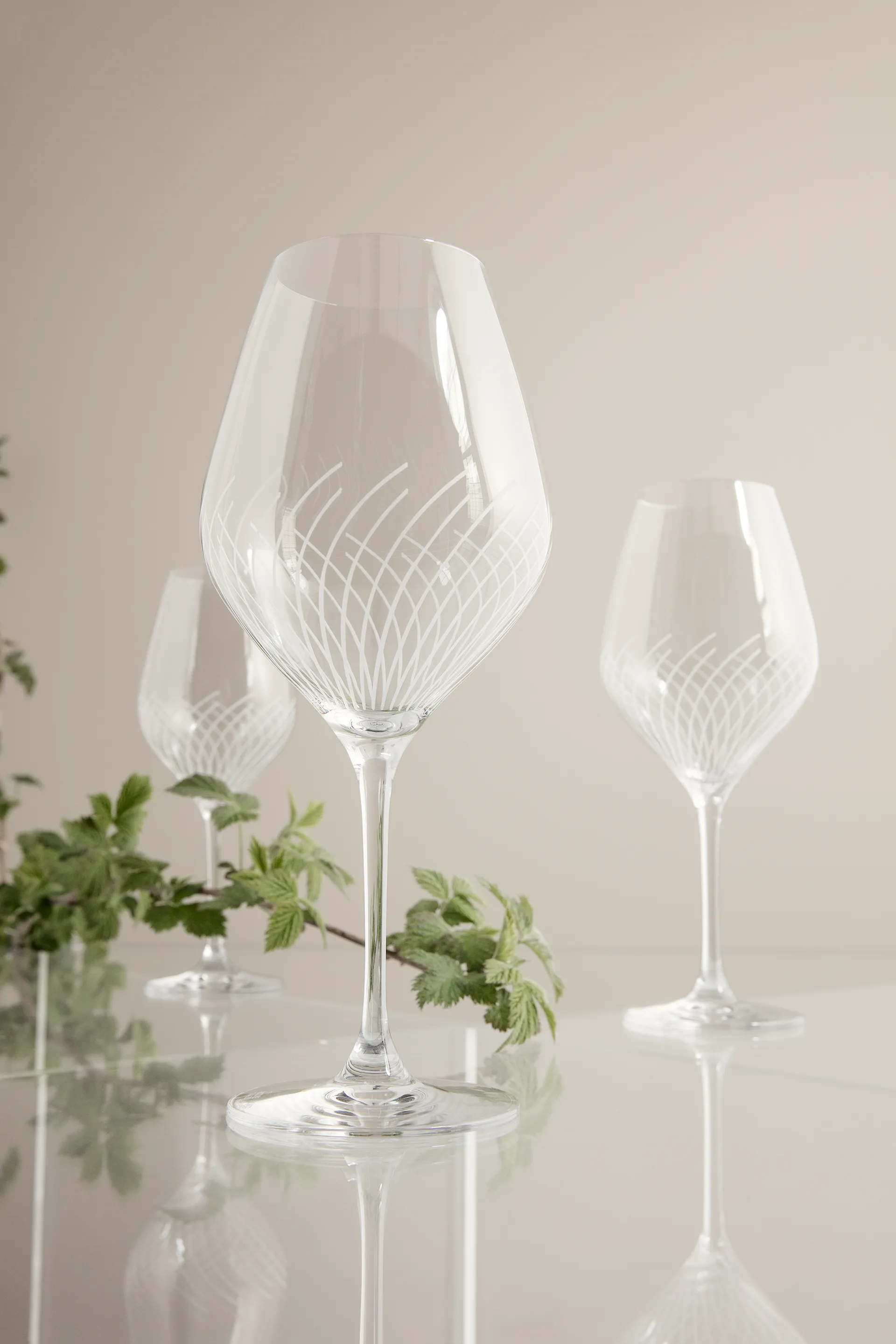 Cabernet Lines white wine glass 36 cl 2-pack, Clear Holmegaard