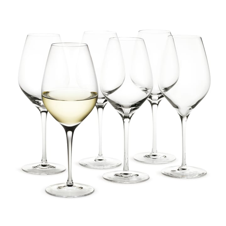 Cabernet white wine glass 36 cl 6 pack, Clear Holmegaard