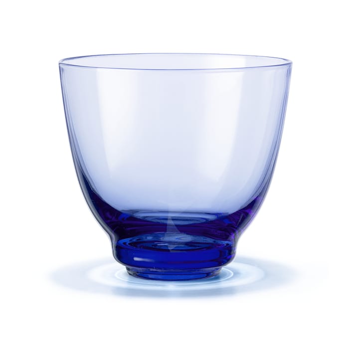 Flow water glass 35 cl, Dark blue Holmegaard
