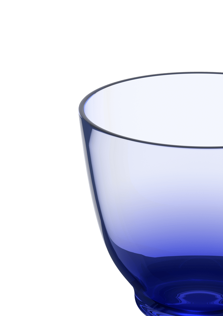 Flow water glass 35 cl, Dark blue Holmegaard