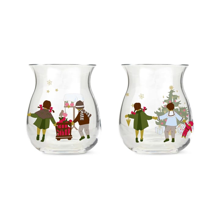 Holmegaard Christmas candle holder 2-pack, 2022 Holmegaard