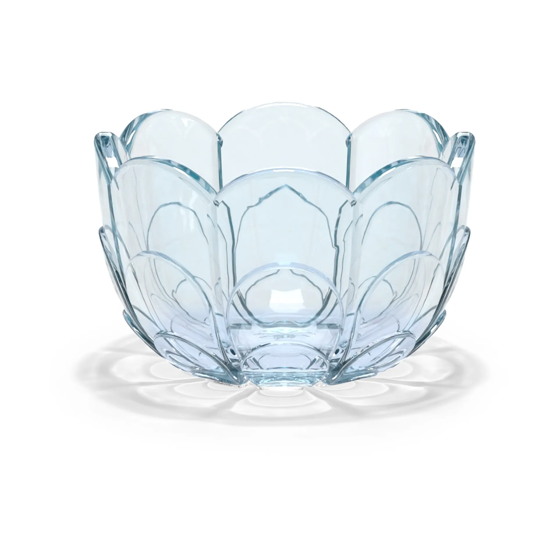 Lily candle holder Ø7 cm, Blue iris Holmegaard