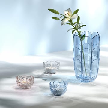 Lily candle holder Ø7 cm - Clear - Holmegaard