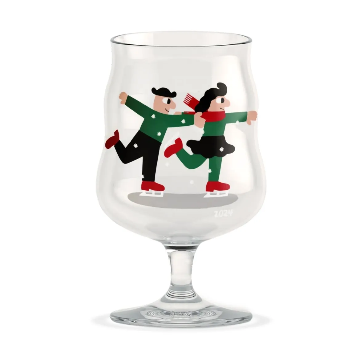 Mikkeller universal Christmas beer glass 40 cl, 2024 Holmegaard