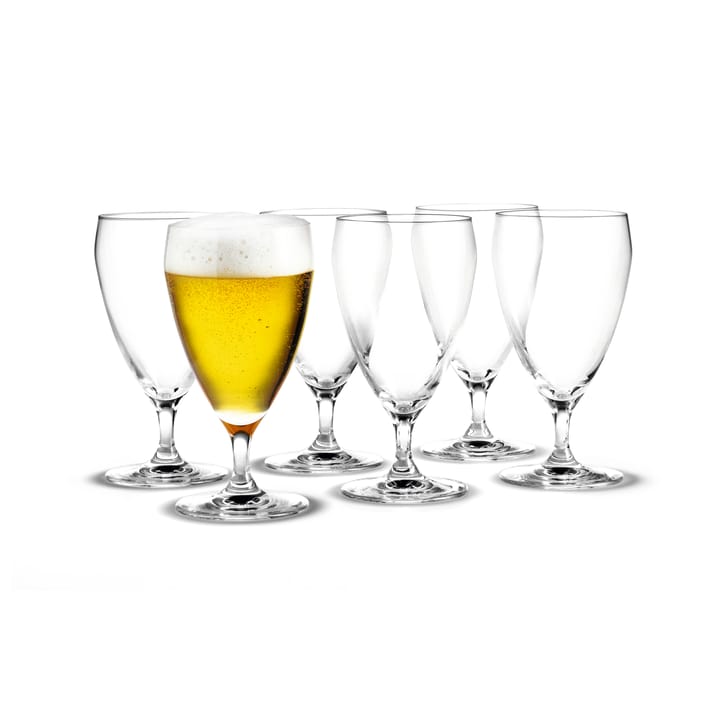 Perfection beer glass 44 cl 6 pack, Clear Holmegaard