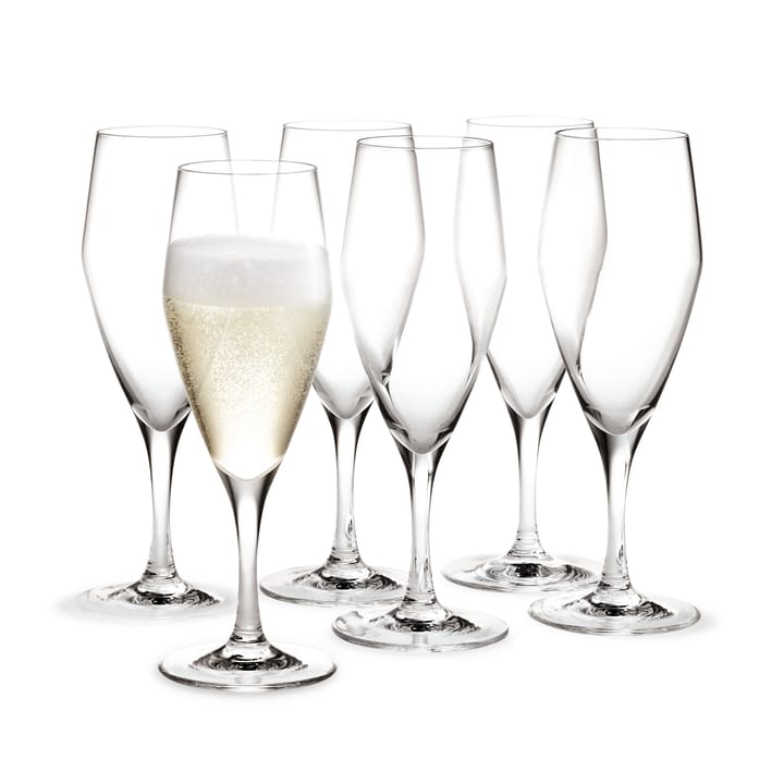 Perfection champagne glass 23 cl 6 pack, Clear Holmegaard