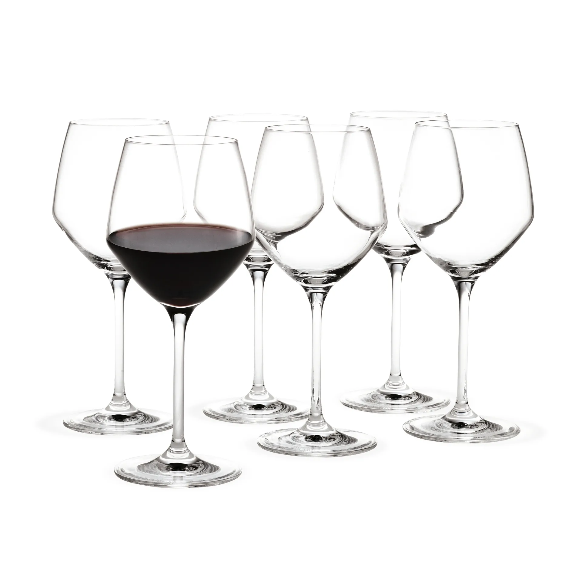 Perfection red wine glass 43 cl 6 pack, Clear Holmegaard