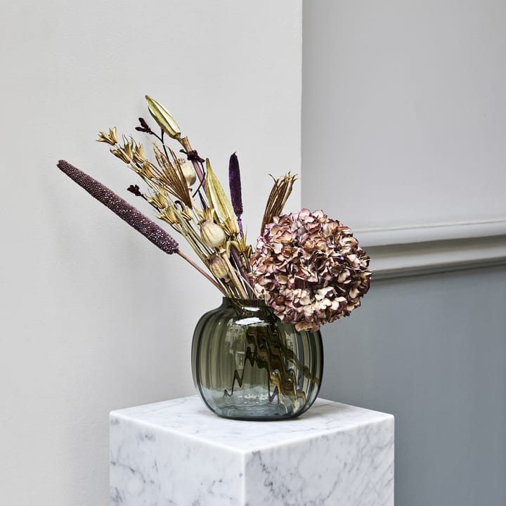 Primula vase oval 17.5 cm, Smoke Holmegaard