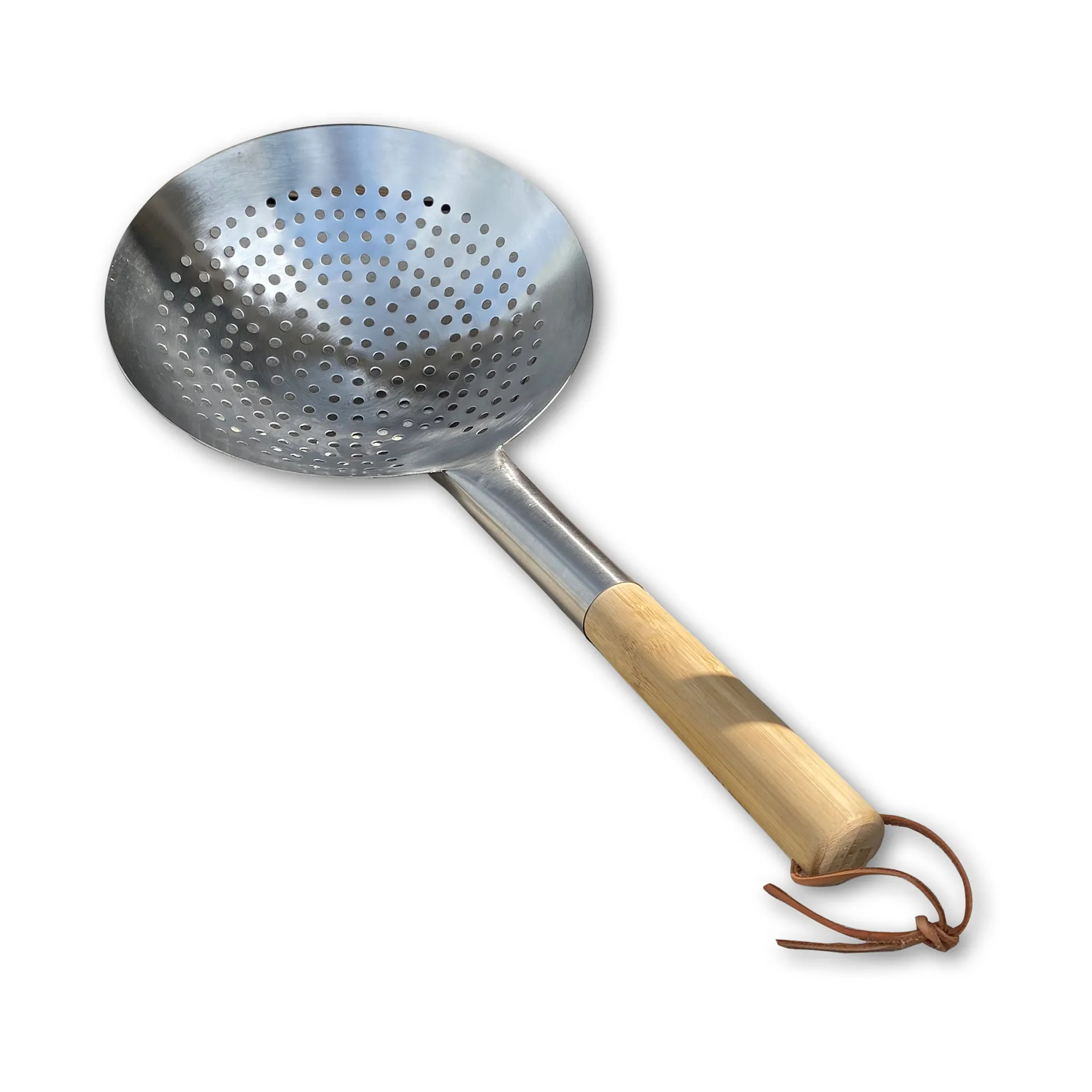 Hot Wok slotted spoon 53 cm, Stainless steel-bamboo Hot Wok
