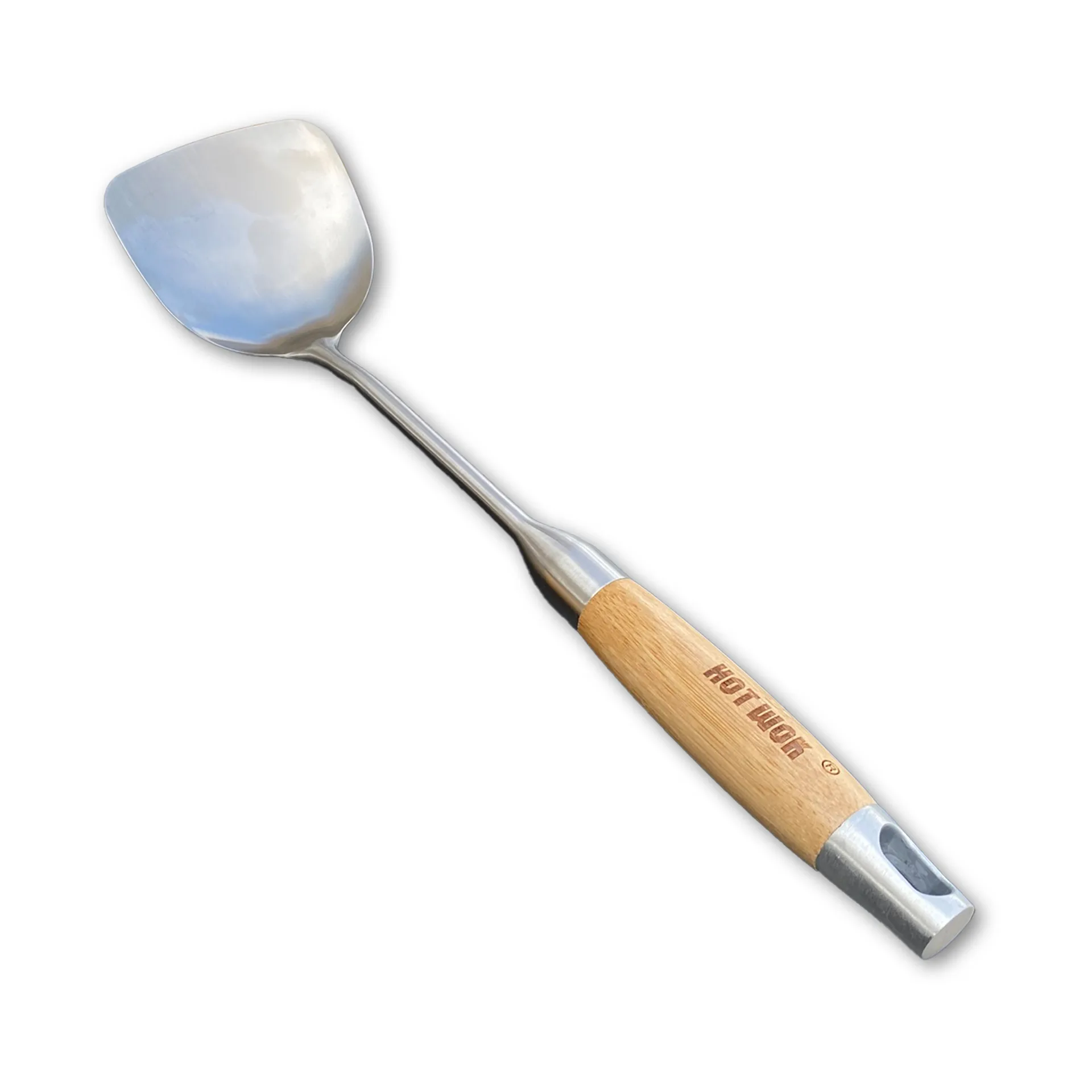 Hot Wok wok spatula 38 cm, Stainless steel-bamboo Hot Wok