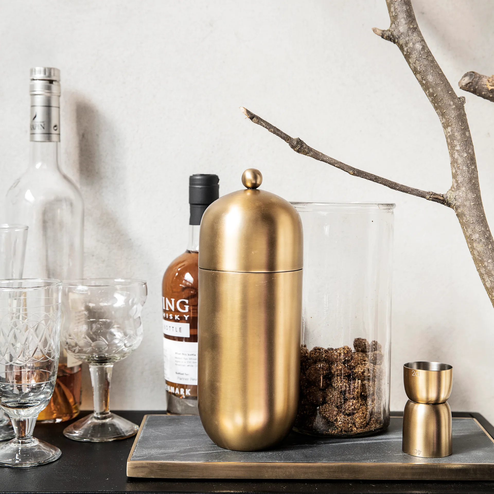 Alir cocktail shaker, brass House Doctor