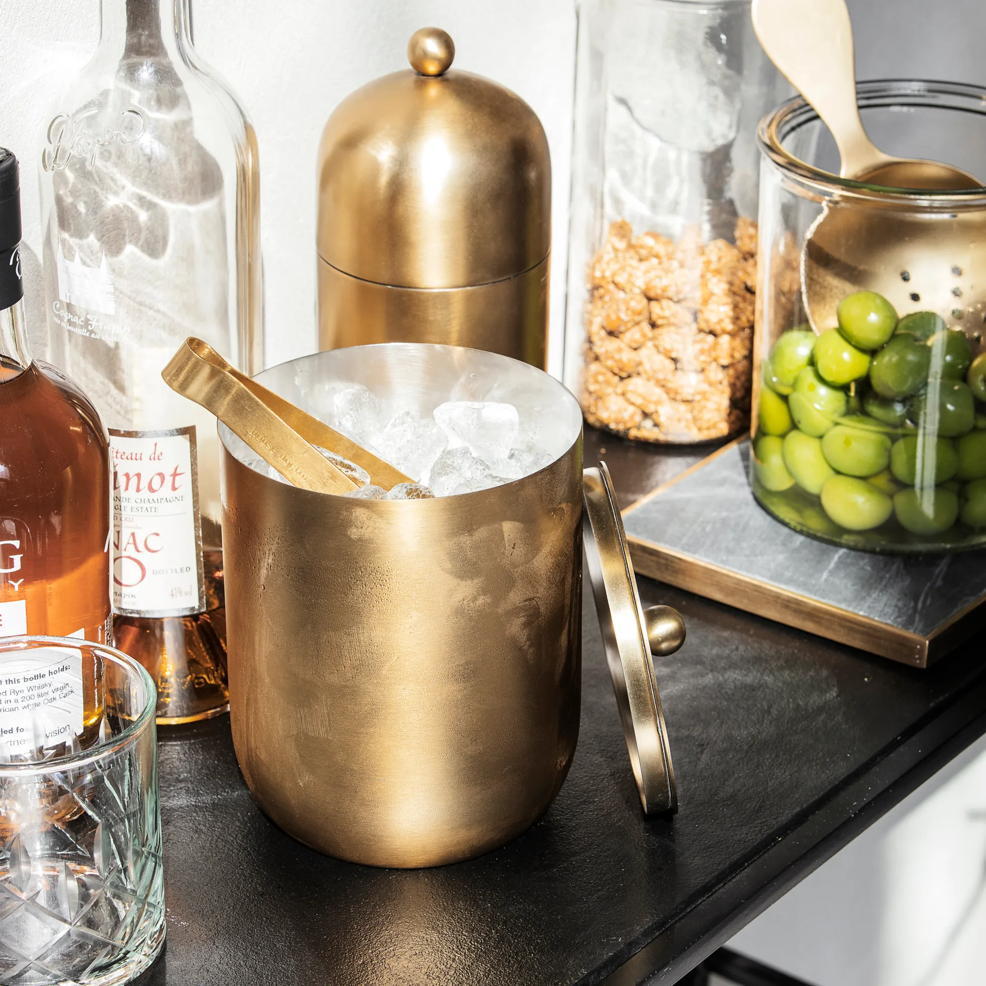 Alir wine cooler, brass House Doctor