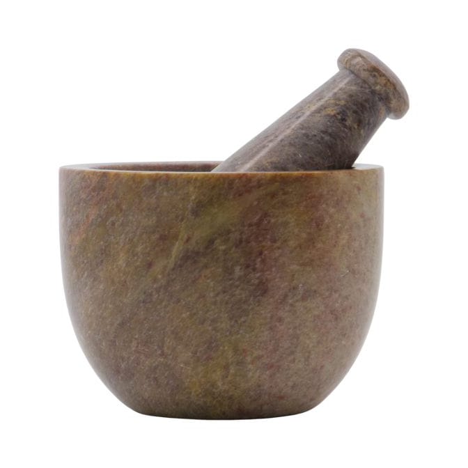 Arb mortar with pestle Ø10 cm - Brown - House Doctor