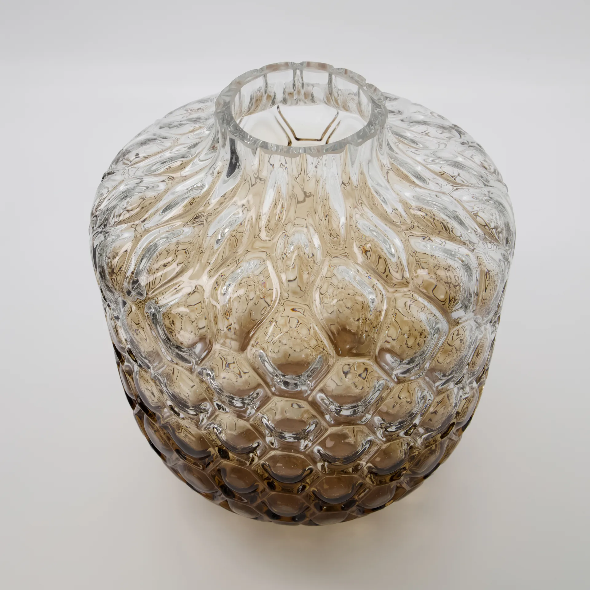 Art Deco vase 31 cm, brown House Doctor