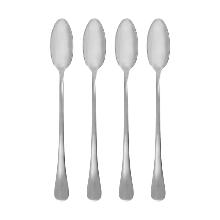 Brush long spoon 4-pack - Silver finish - House Doctor