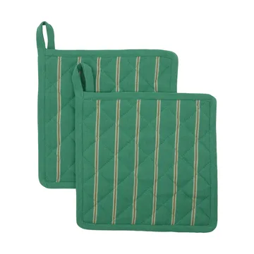 Chef pot holder 22x22 cm 2-pack - Green - House Doctor