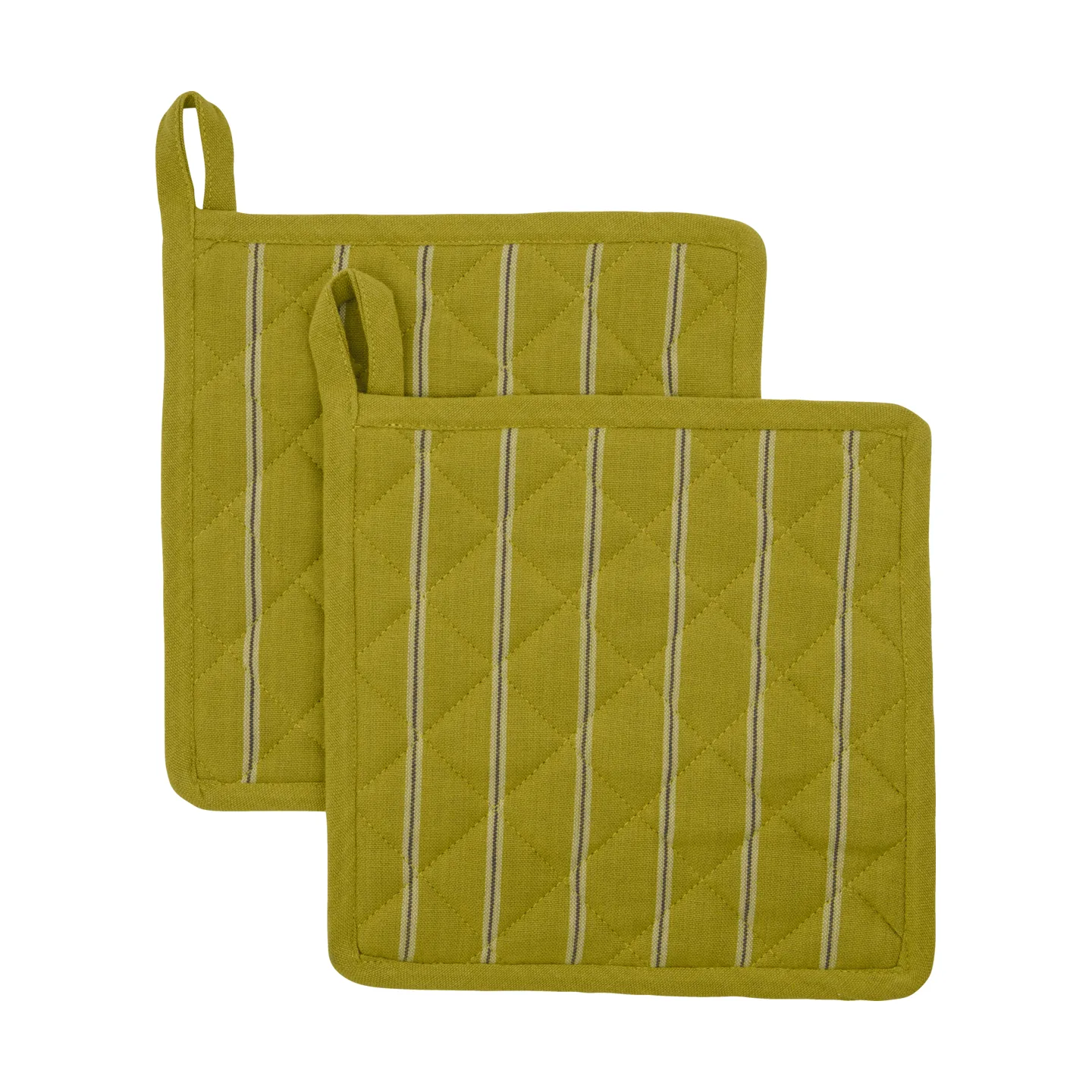 Chef pot holder 22x22 cm 2-pack, Mustard yellow House Doctor