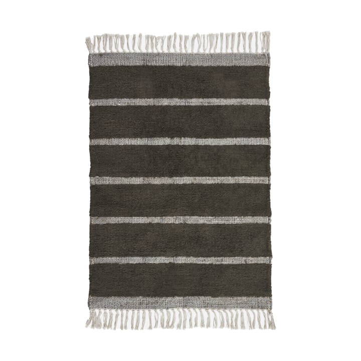 Chen rug 60x90 cm - Dark brown - House Doctor