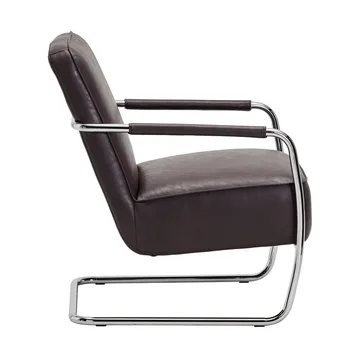 Comma lounge chair - Mulberry, chrome - House Doctor