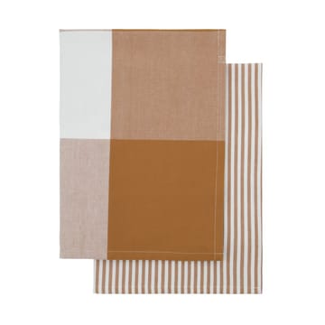 Cook kitchen towel 55x75 cm 2-pack - Camel - House Doctor