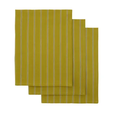 Cook kitchen towel 55x75 cm 3-pack - Mustard yellow - House Doctor