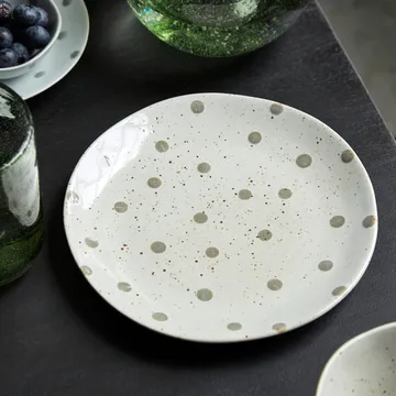 Dots plate Ø19.5 cm - Beige - House Doctor
