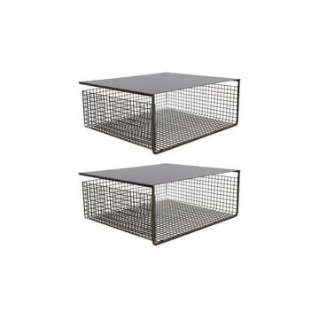 Fari metal basket 30x35 cm 2-pack - Black - House Doctor