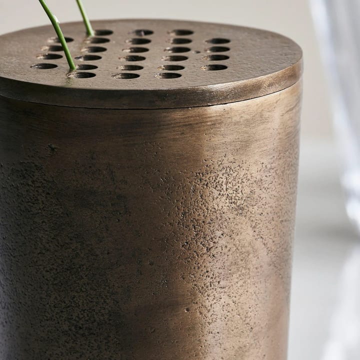 Flow vase 18 cm, Antique brass House Doctor