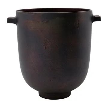 Foem flowerpot Ø20 cm - Browned brass - House Doctor