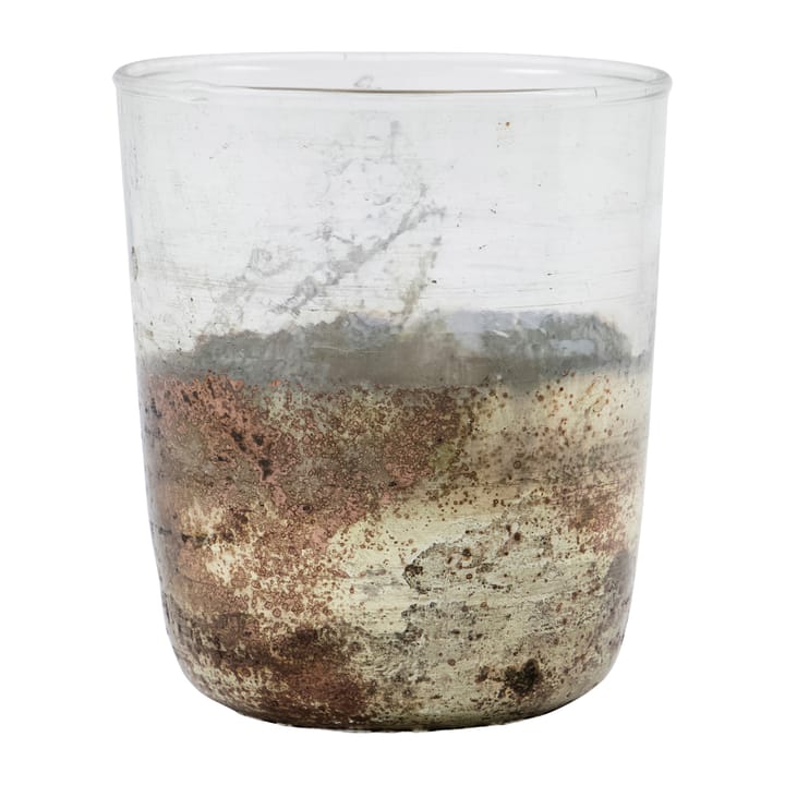 Gem tea light holder Ø9 cm, Clear-grey House Doctor