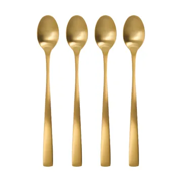 Golden long spoon 4-pack - Golden - House Doctor