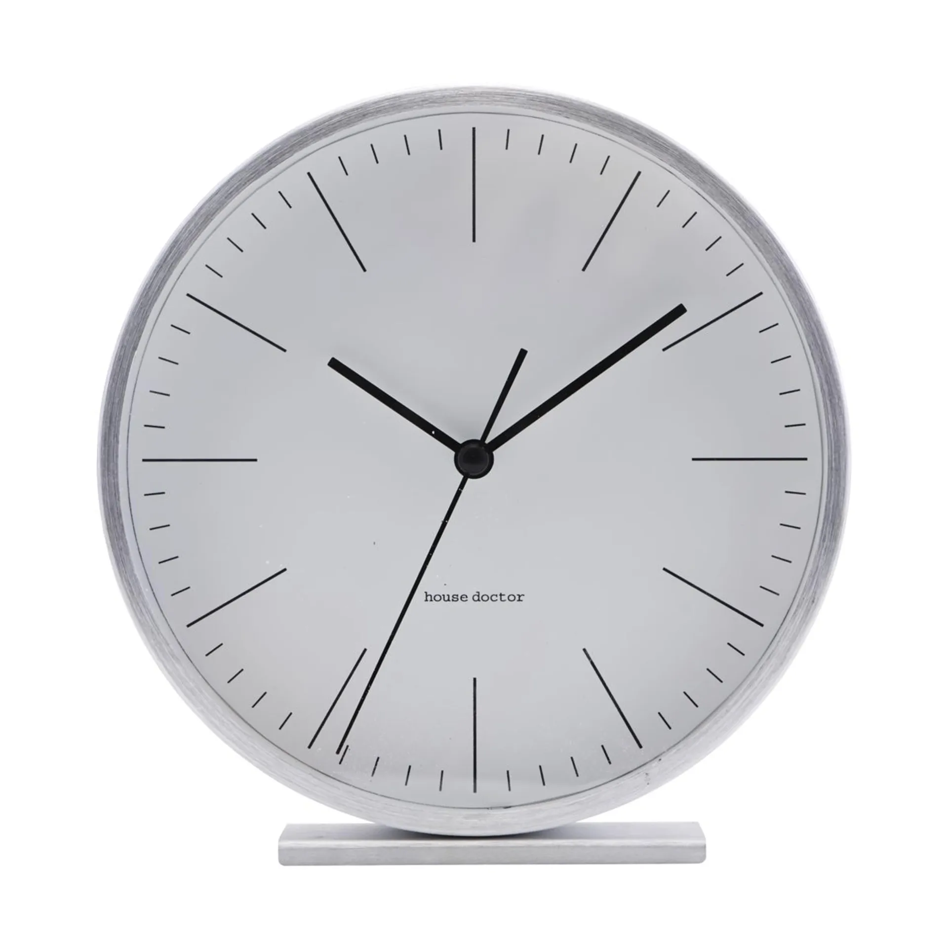 Hannah table-top clock 15 cm, silver House Doctor