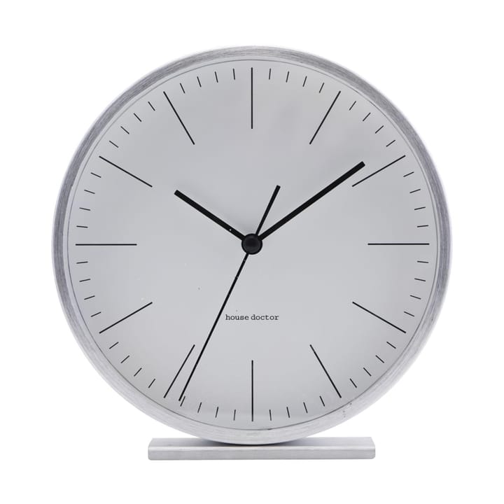 Hannah table-top clock 15 cm - silver - House Doctor