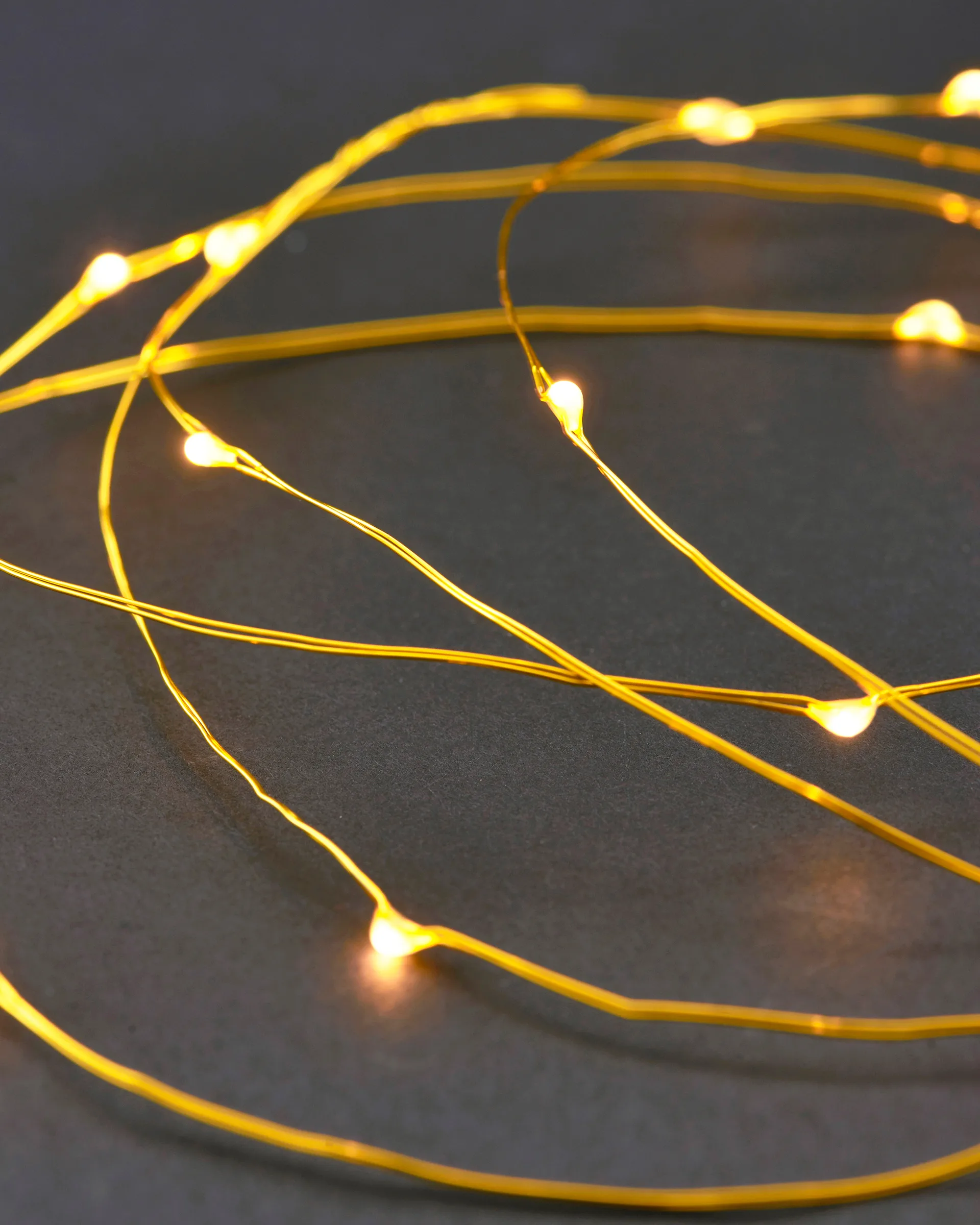 House Doctor light string 10 meters 80 lights, Brass House Doctor